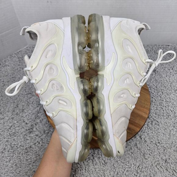 Nike Mens 12 Air Vapormax Plus White Athletic Daily Casual Sneaker 924453-100 - Picture 7 of 12